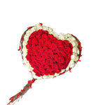 Crveno bela 101 ruža