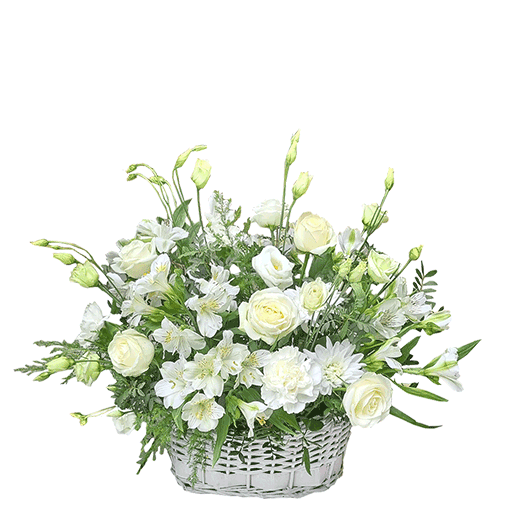 Korpa belog cveća