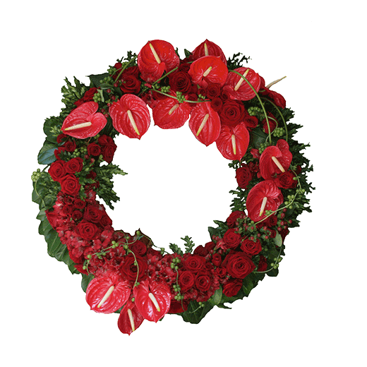 Venac u crvenoj boji