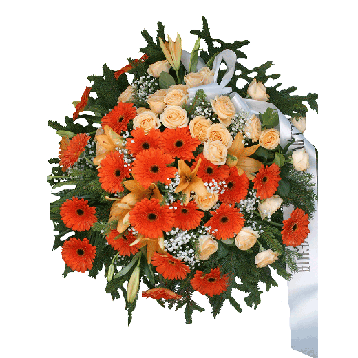 Venac u narandžastim nijansama